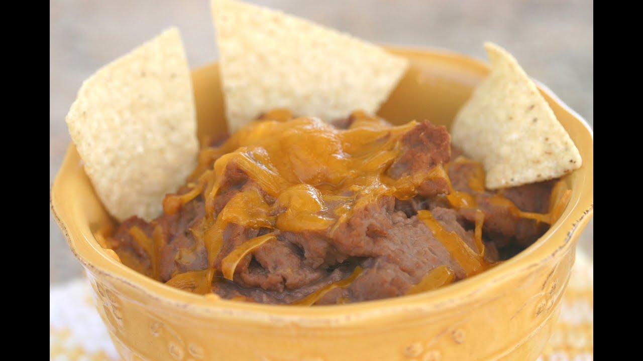 How To Make Canned Refried Beans Taste Amazing!  Bloopers Too!  By Rockin Robin