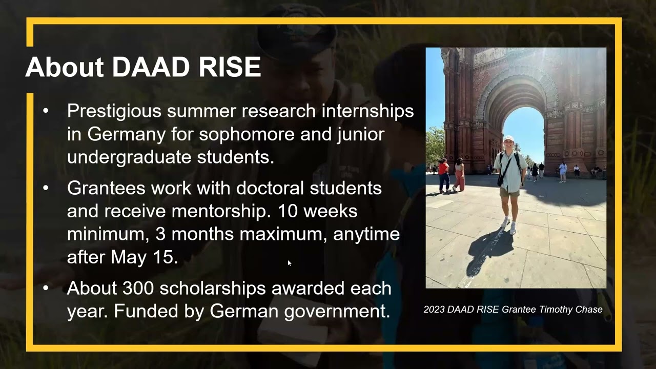 DAAD RISE Info Session - ONSA (Fall 2025)