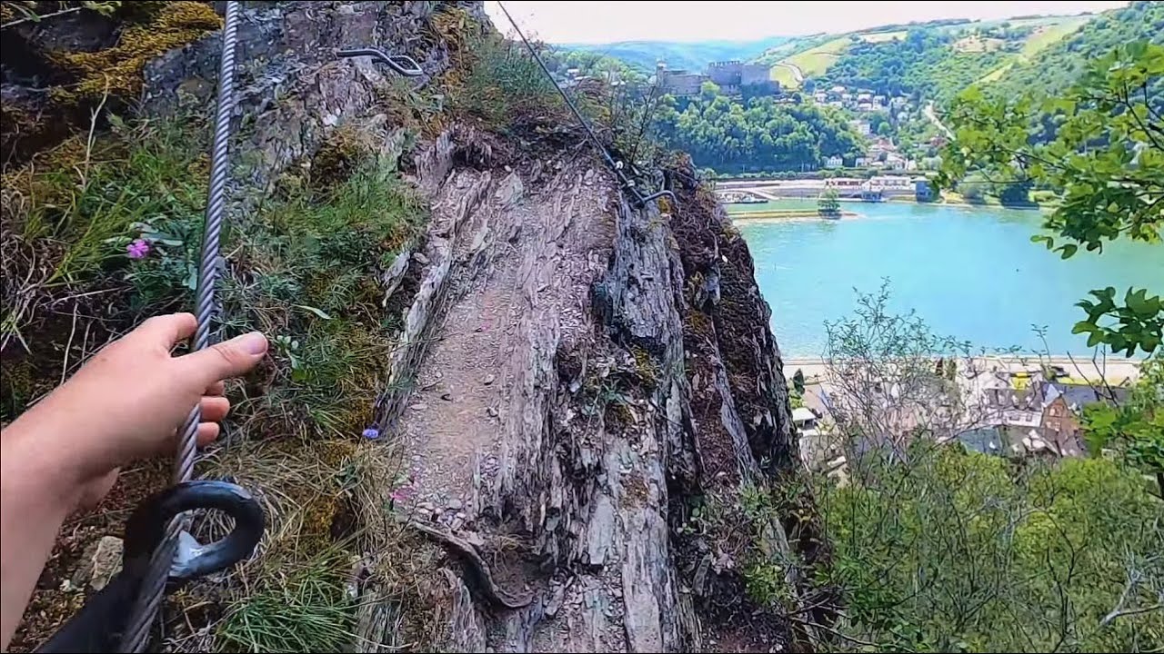 Rheinsteig: Wandertour und Klettersteig / Rabenacksteig