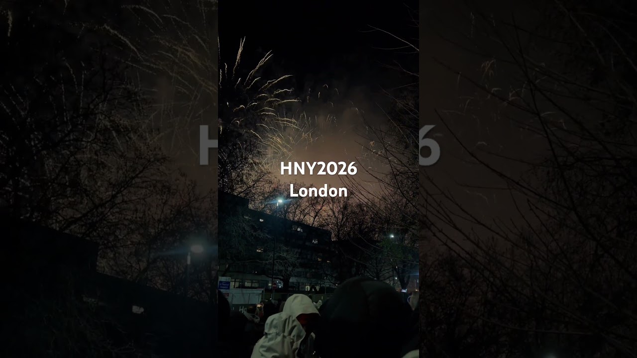 🎇 HAPPY NEW YEAR 2026 🎇Full Fireworks Video | Pure Celebration 🥂#travel #london #youtubevideos