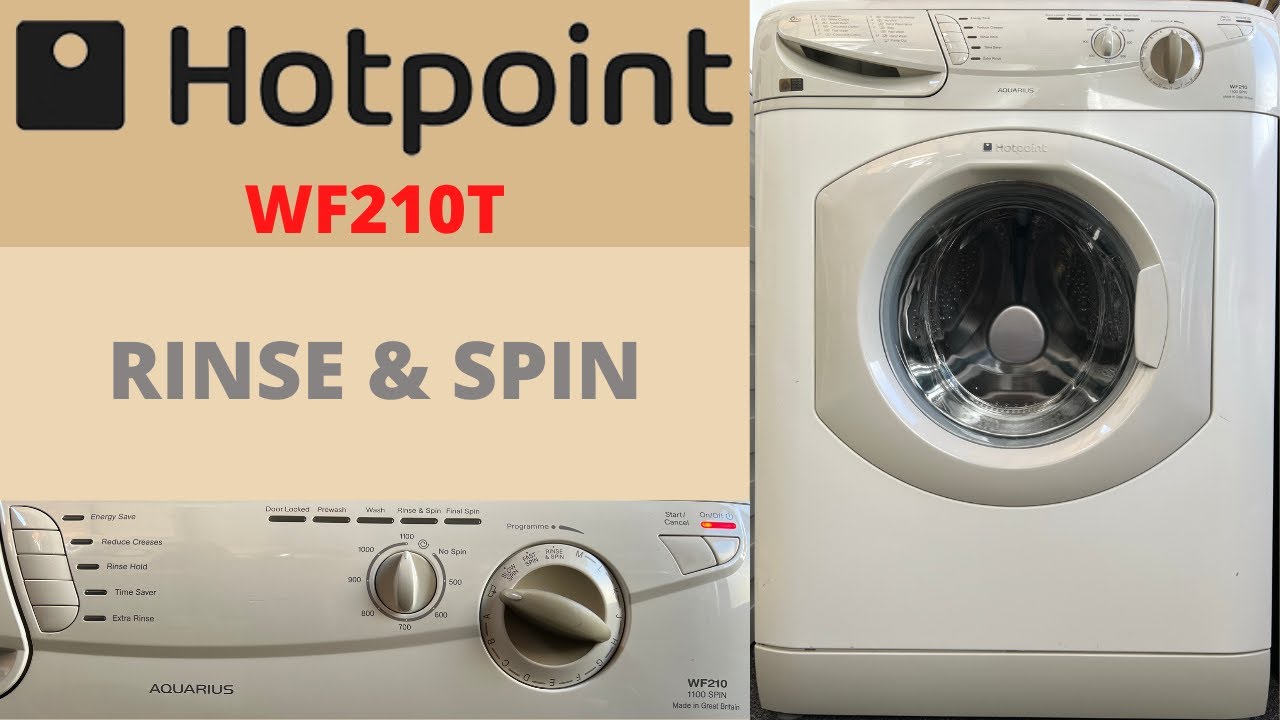 Hotpoint Aquarius WF210T Washing Machine - Rinse & Spin