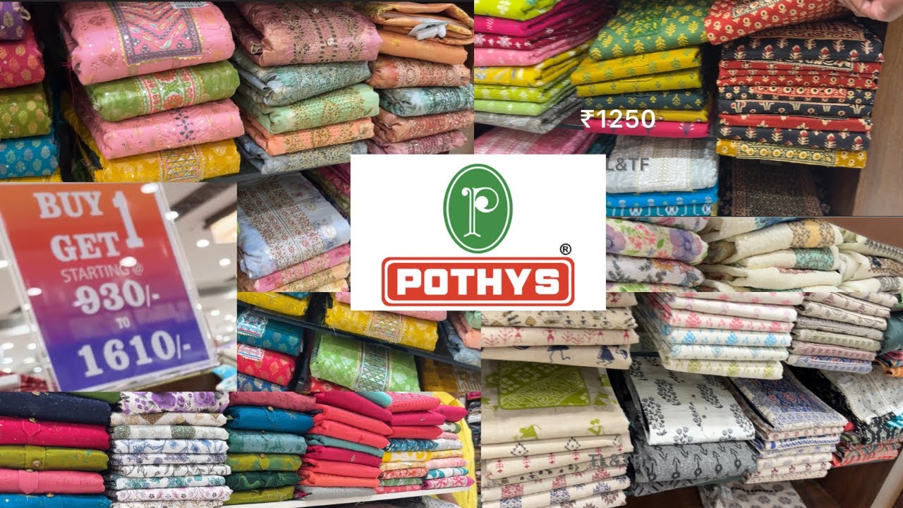 Pothys Churidar Material collection Offers || Designer churidar materials || Buy 1 Get 1  🆓 Offers 