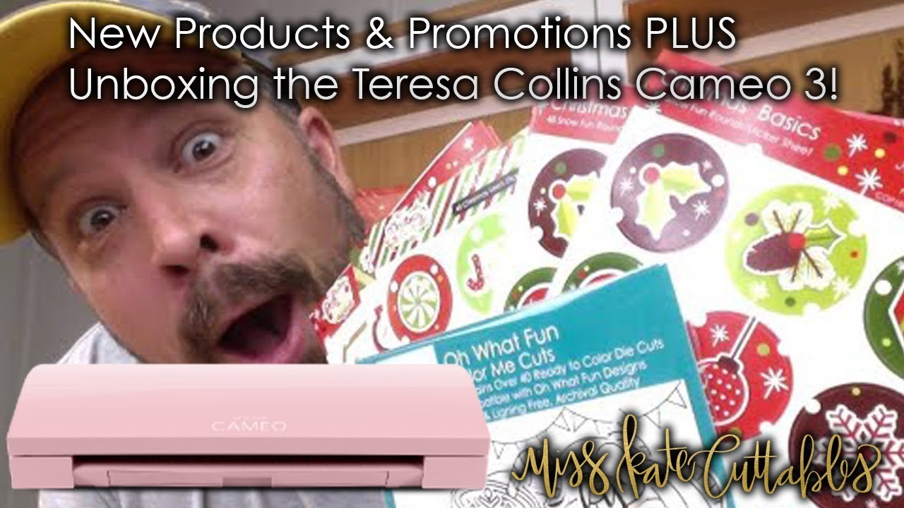 New Products & Promotions Update! Plus unboxing Teresa Collins Blush Pink Silhouette Cameo 3 Bundle!