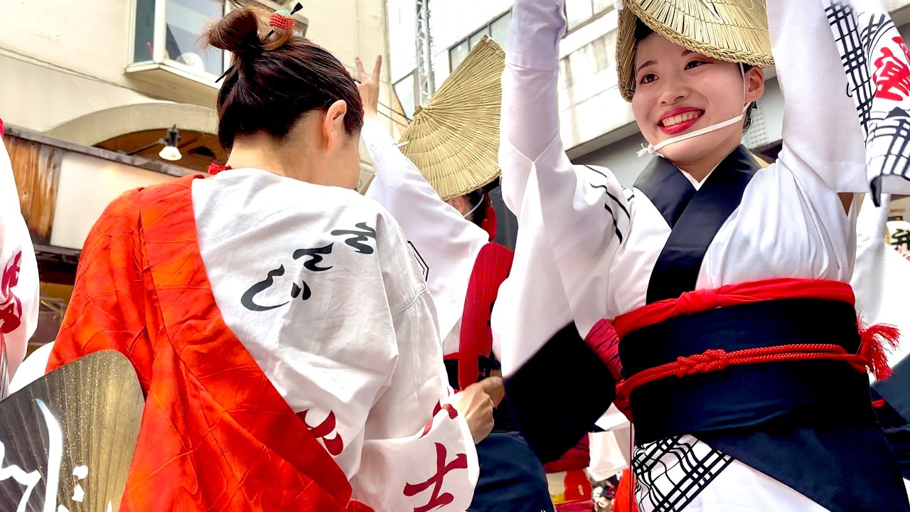 【阿波踊り2025】炎士と弁慶連のコントラストの演出が面白い！阿佐ヶ谷スターロードフェスティバル