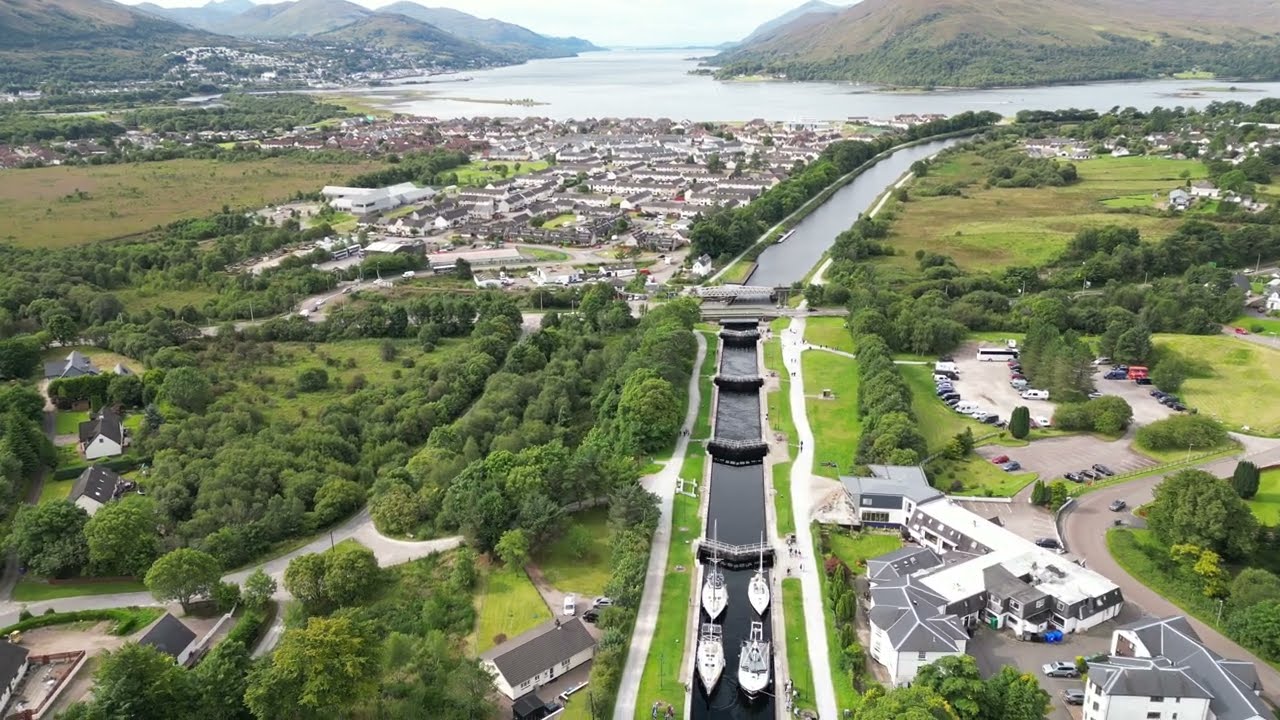 Neptune's Staircase. Caledonian Canal. Banavie, Fort William Scotland.