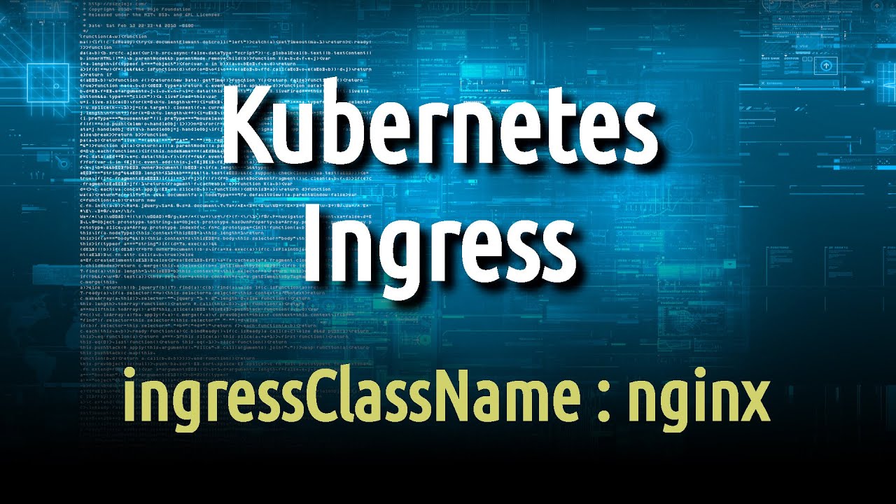 [ Kube 106.1 ] Настройка Kubernetes Ingress и поле ingressClassName