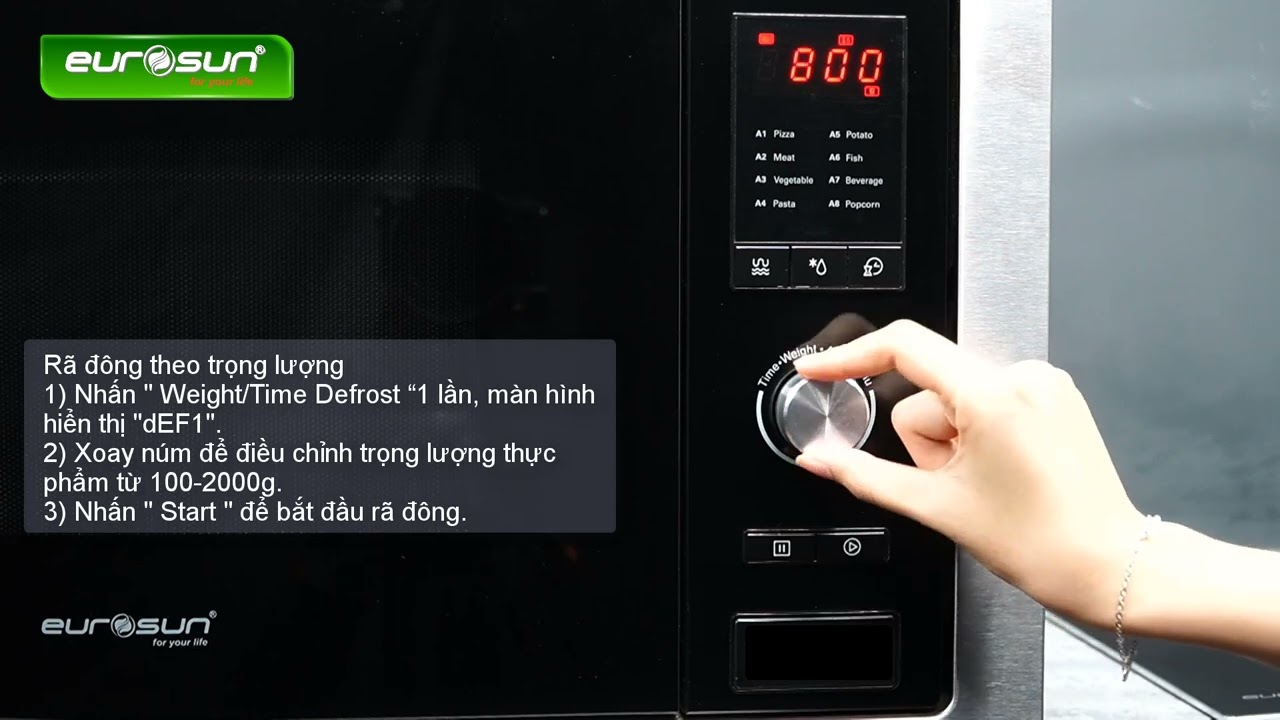 HDSD l&ograve; nướng & l&ograve; vi s&oacute;ng Eurosun MWO-28EUR