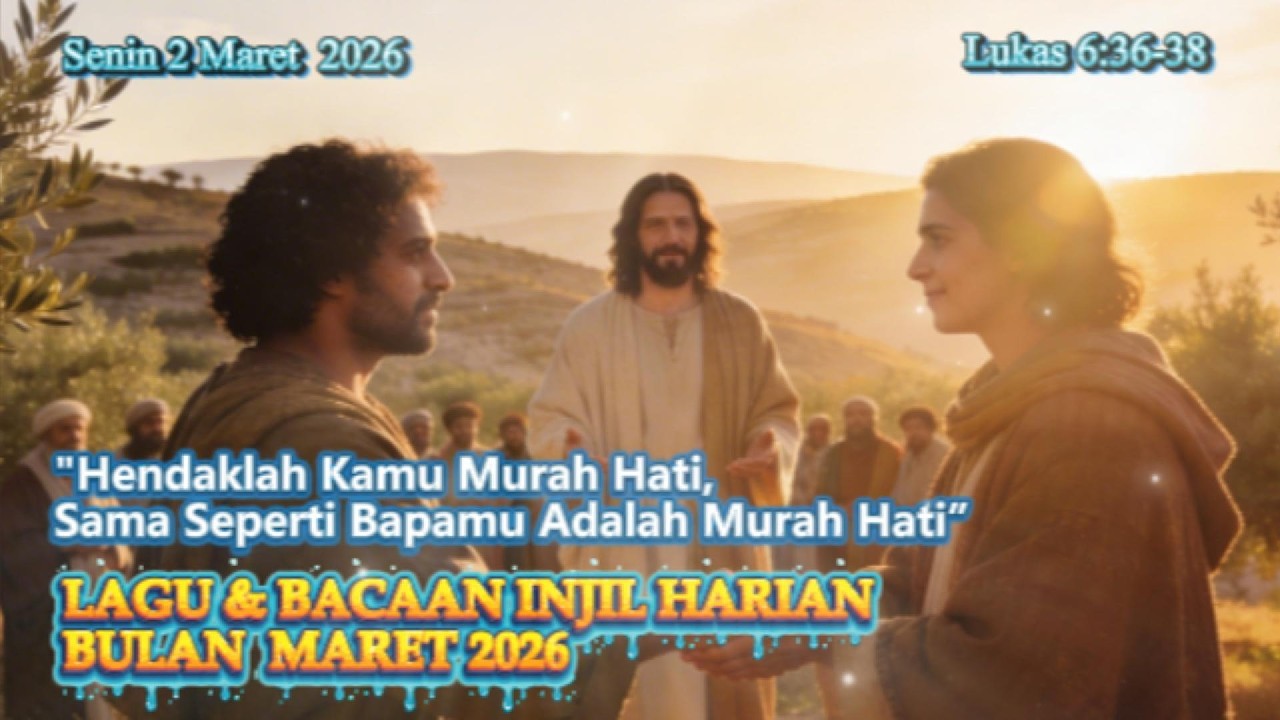 Injil I Senin 02.03.26 I✝️Luk. 6:36-38✝️I Hendaklah Kamu Murah Hati, Sama Seperti Bapamu Murah Hati