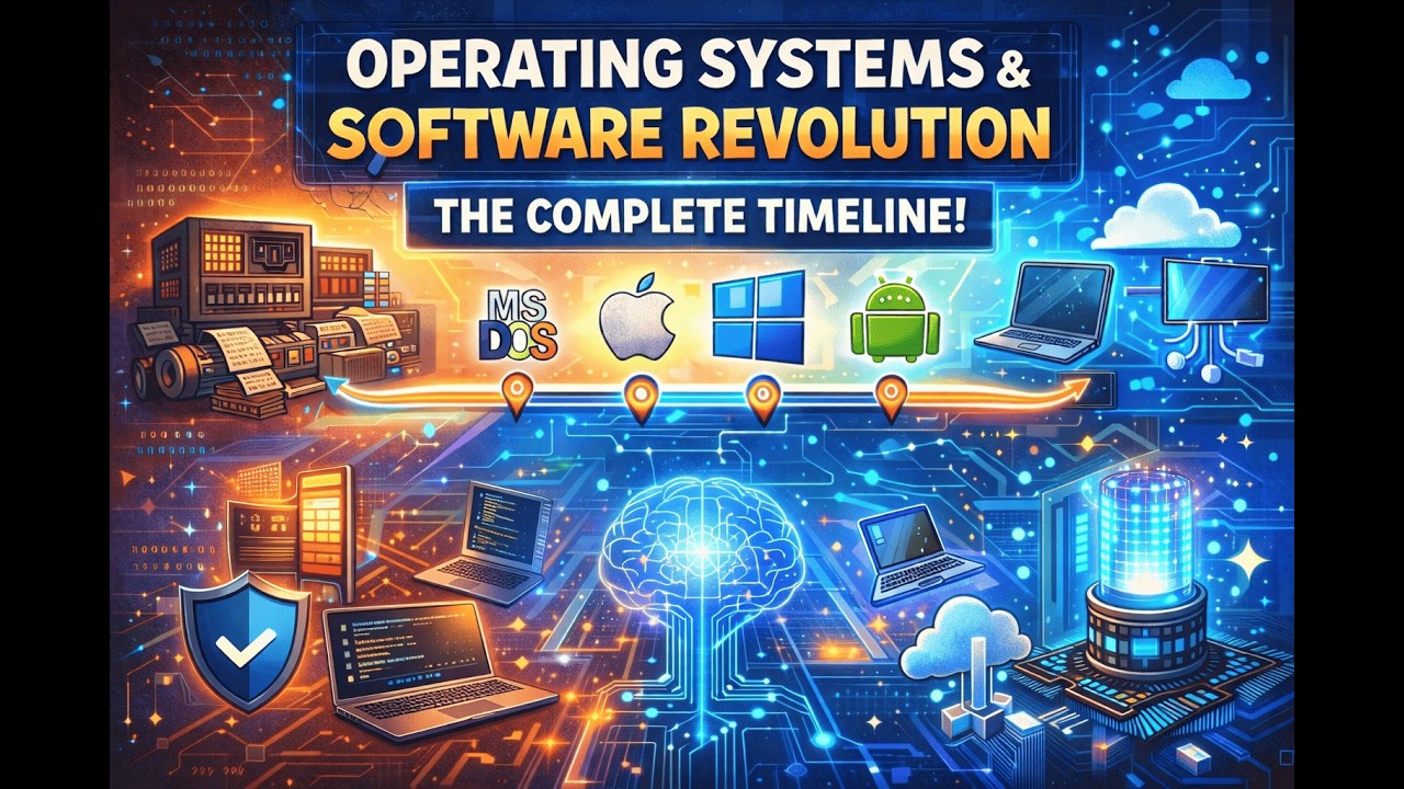UNIX, Linux, Windows, macOS & Android Explained | OS Evolution Timeline (1940-2026)