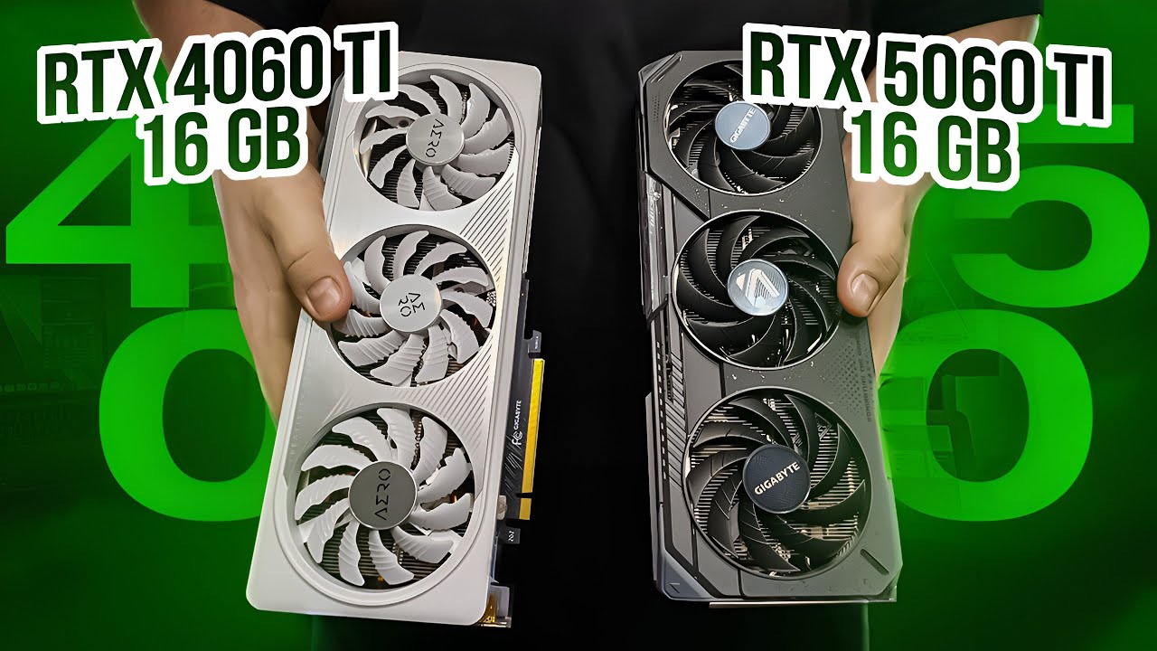 Сравнение RTX 5060 Ti 16 GB vs RTX 4060 Ti 16 GB, RX 7700 XT и RTX 5070 в FHD и QHD.