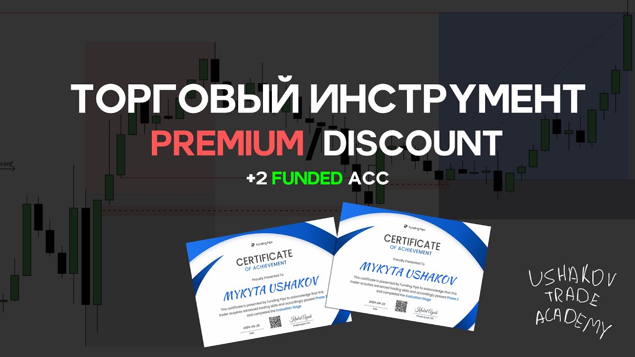Premium/Discount I Инструмент которым закрыл 2 фандед аккаунта I USHAKOV TRADE ACADEMY