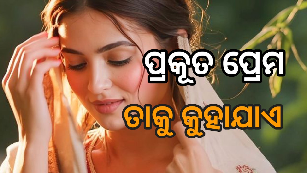 ପ୍ରକୂତ ପ୍ରେମ ତାକୁ କୁହାଯାଏ ||Best Odia Motivational Quotes