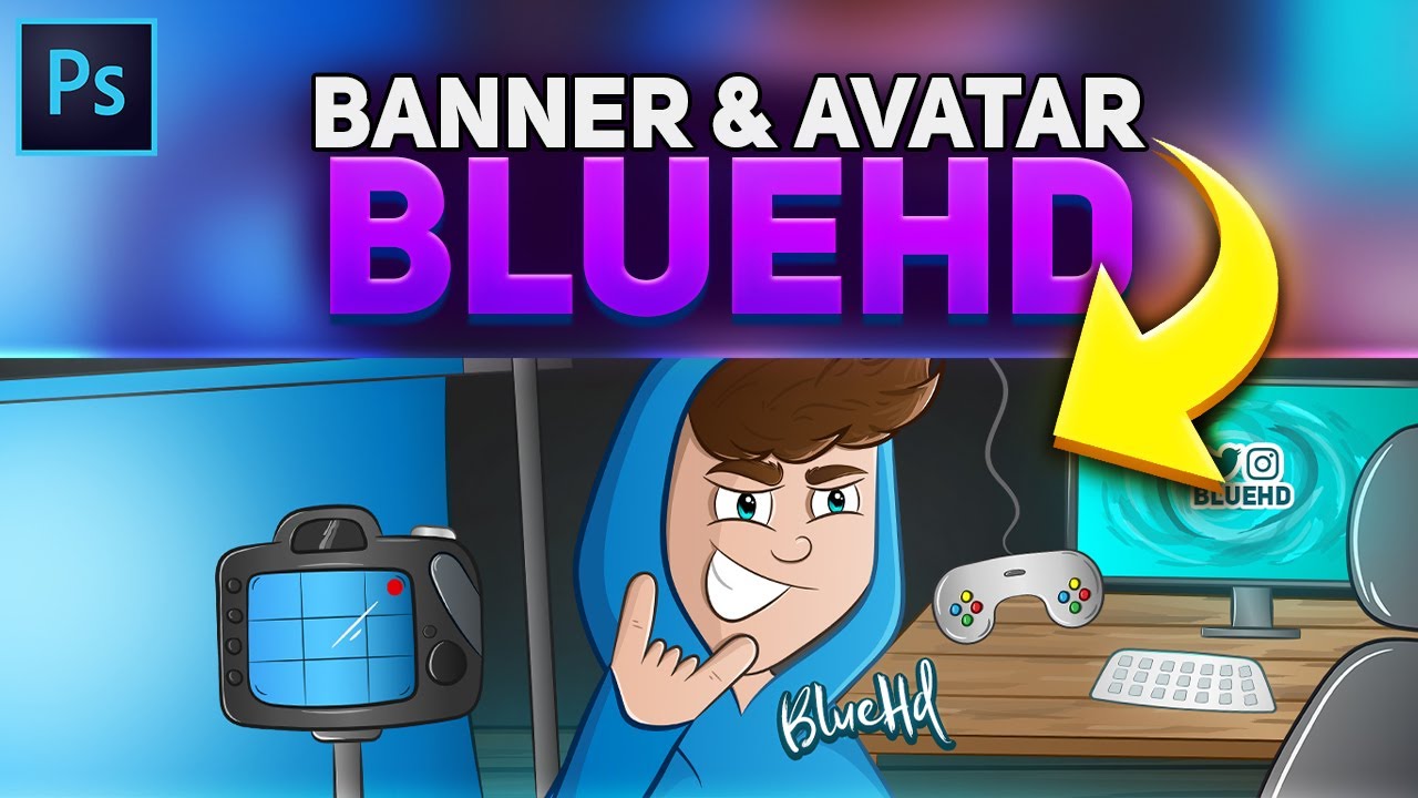 BlueHD! - Youtube Banner & Avatar! FinalArt