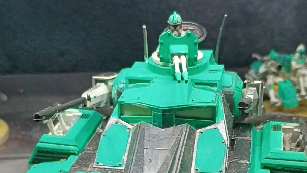 OUT OF PRODUCTION HELL FULL VIDEO Star Wars Legion Clone Tank repainting 