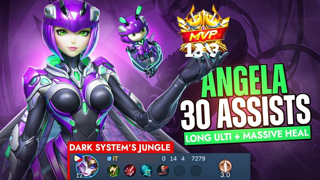 How I Defeated The Dark System Using Buff Angela | Angela Gameplay For 2026 Massive Heal |AngelaMLBB