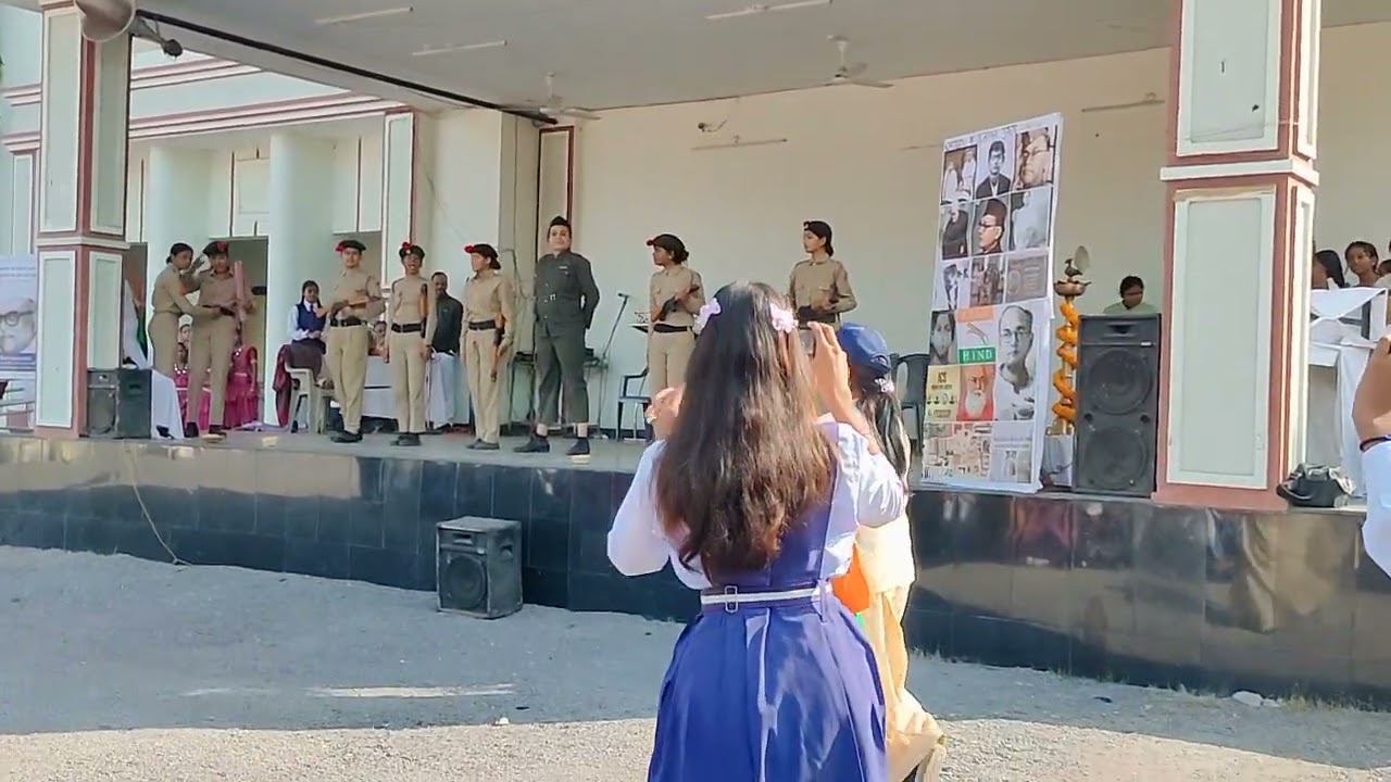 Patriotic drama on Subhas Chandra Bose at JR Dani Girls Higher secondary school on Republic day 2024