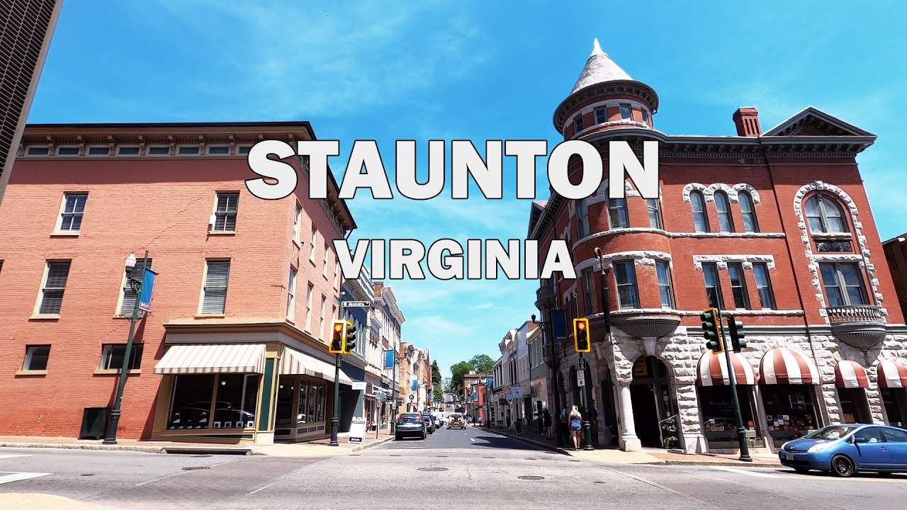 Staunton, Virginia - Driving Tour 4K