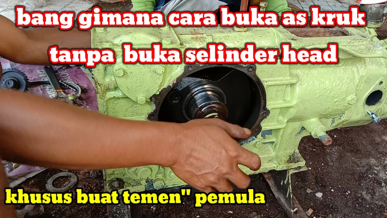 Cara bongkar Askruk mesin disel Dongfeng 16pk tanpa lepas selinder head