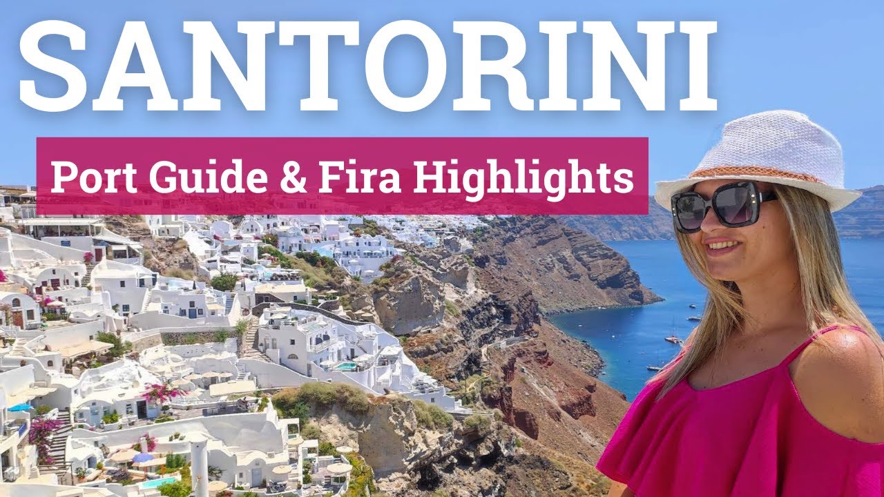 Przewodnik po porcie wycieczkowym na Santorini | Co zobaczyć w Firze (4K)
