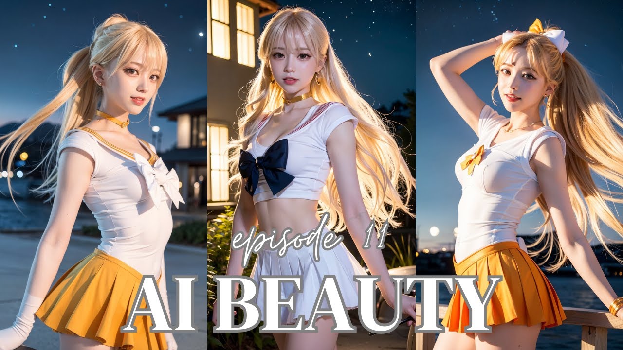 Moonlit Magic: AI-Generated Sailor Moon Cosplay