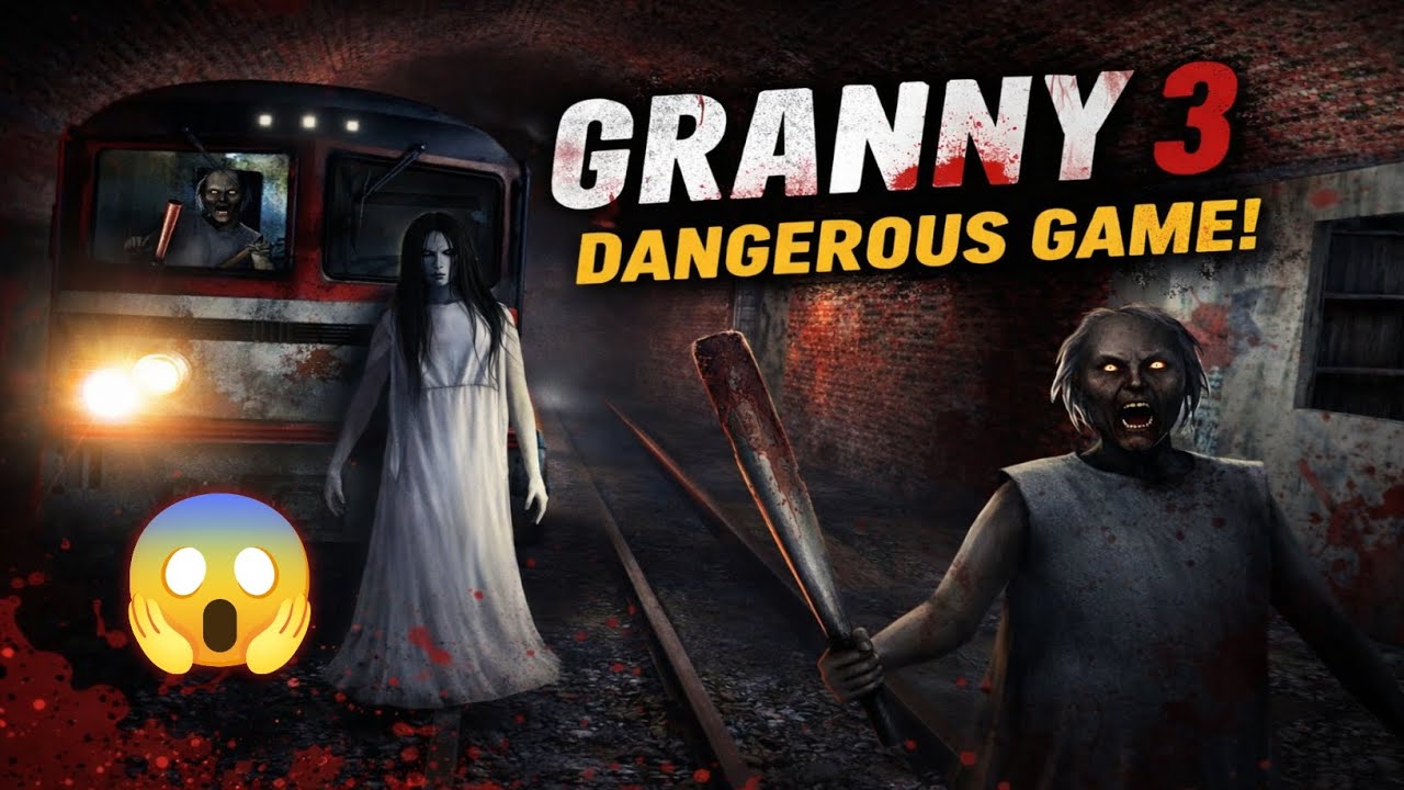 TRAIN SE BHAGTE BHAGTE GRANNY MIL GAYI 😱 | GRANNY 3 MOST DANGEROUS GAME