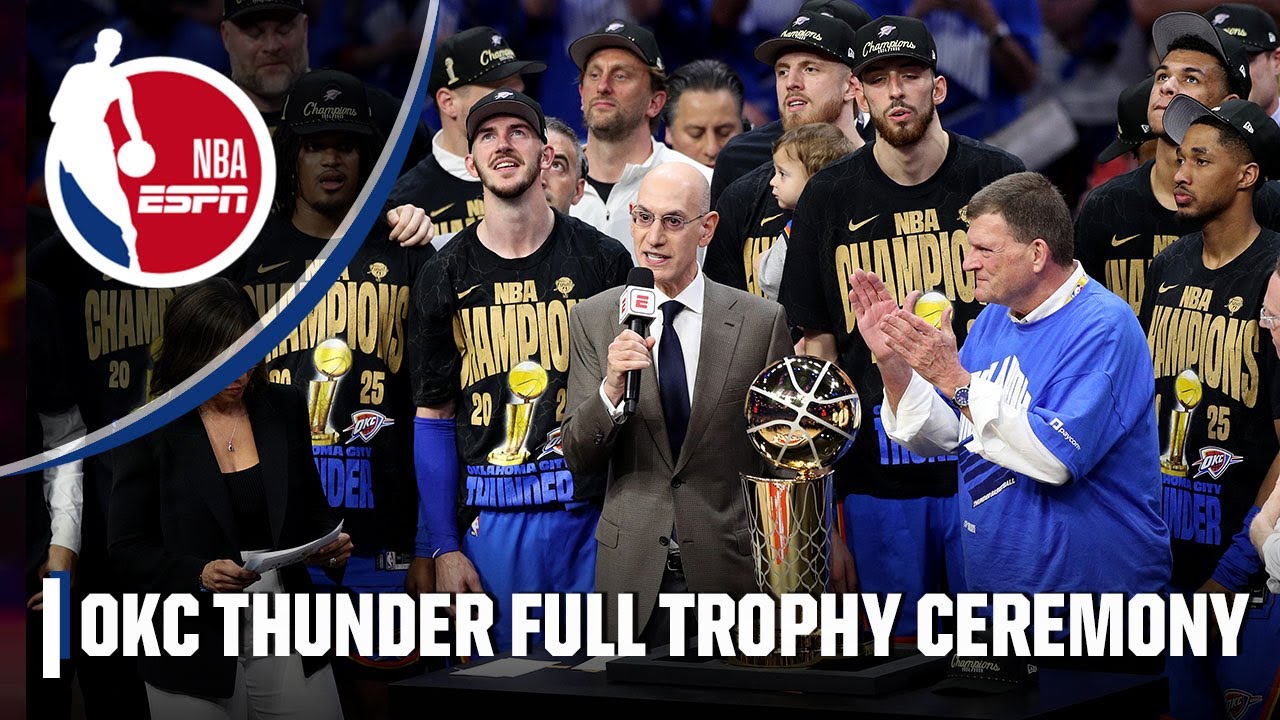 The Oklahoma City Thunder win the 2025 NBA Finals 🏆 [FULL TROPHY PRESENTATION] | NBA on ESPN