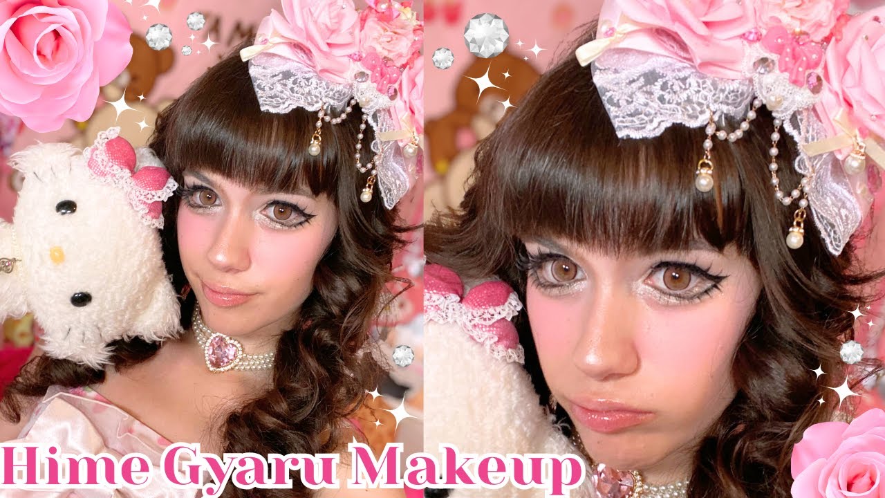 ⊹₊♡ Sparkly Hime Gyaru Makeup Tutorial 🎀₊ ⊹