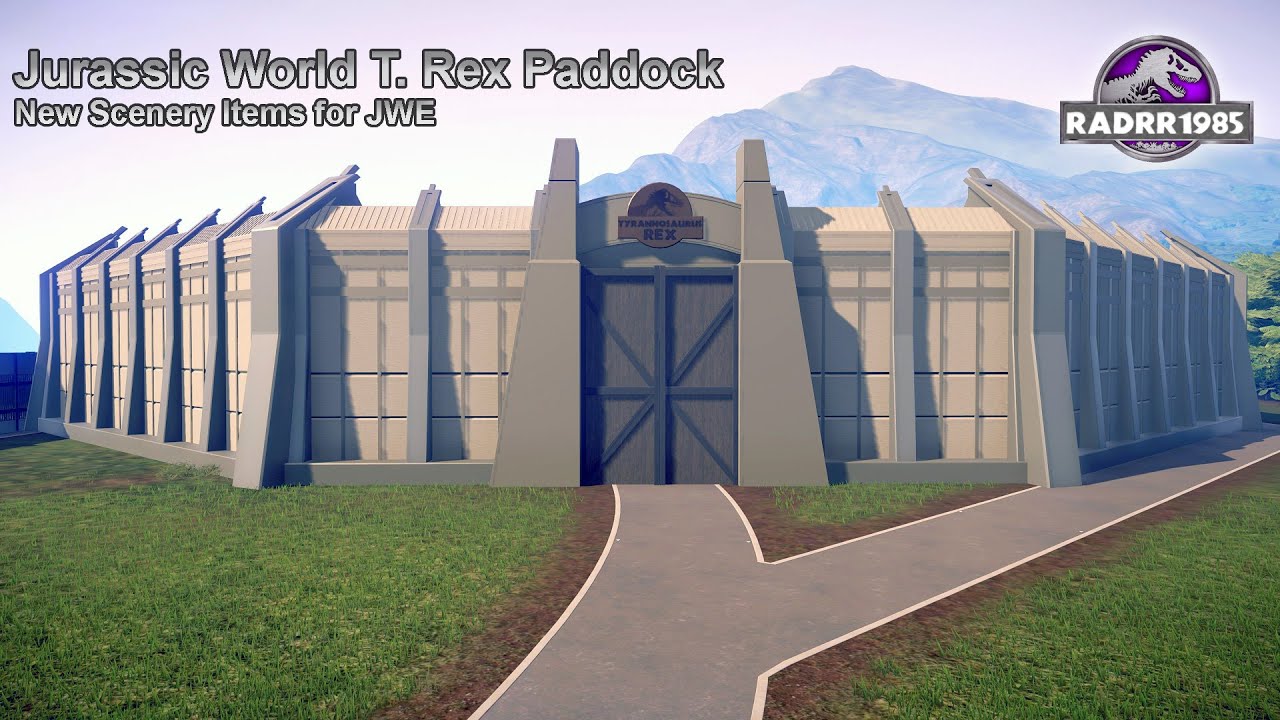 Jurassic World T  Rex Paddock Scenery Items   Guide by RADRR1985
