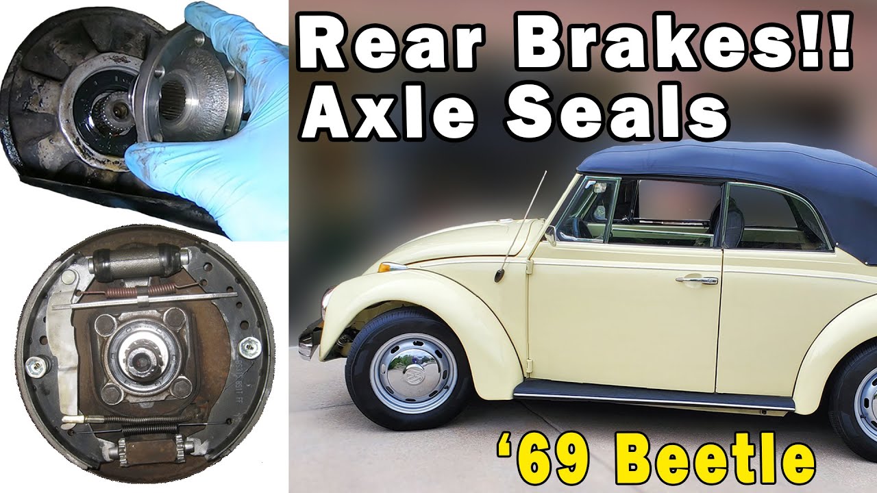 VW Beetle Rear Brakes and Axle Seals!  Getting There!