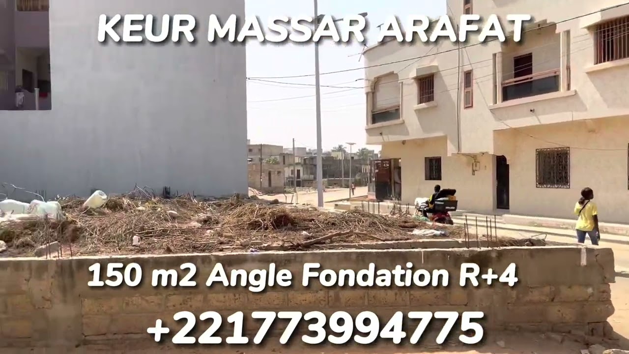 TERRAIN ANGLE A VENDRE À KEUR MASSAR ARAFAT/ +221773994775