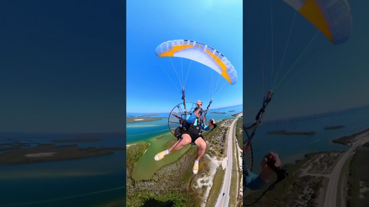 That was stupid #paramotoring #paramotor #flying #island
