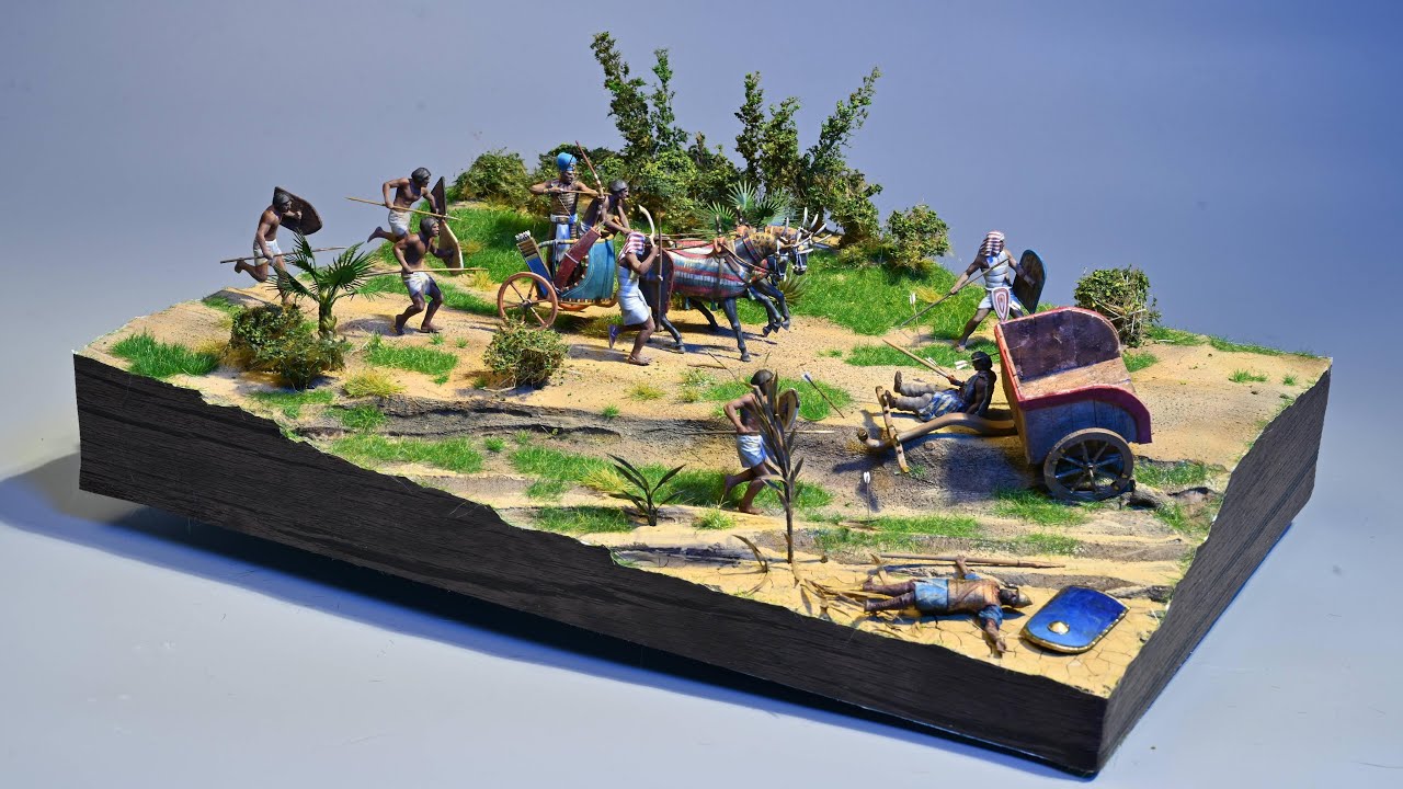Pharaoh's Chariot Charge! Epic Battle of Kadesh 1274 BC | Hyper-Realistic Diorama Tutorial