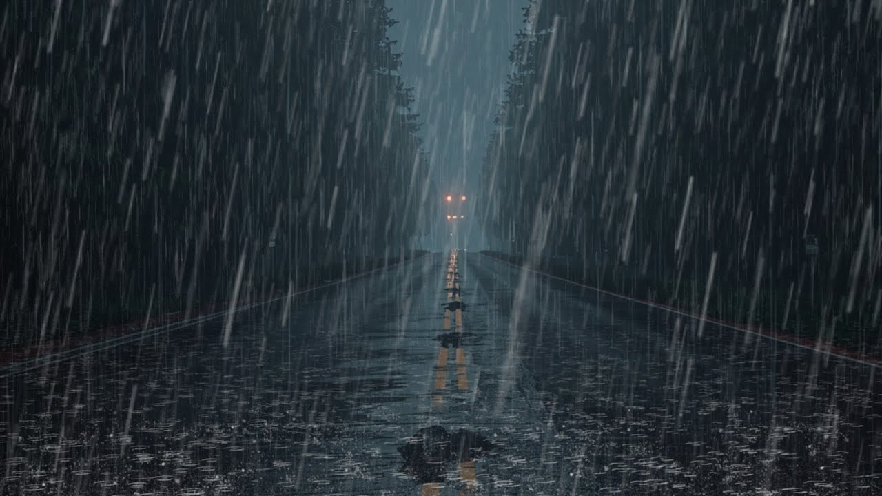 Heavy Rain Sounds for Deep Sleep 🌧️ No Music, No Talking