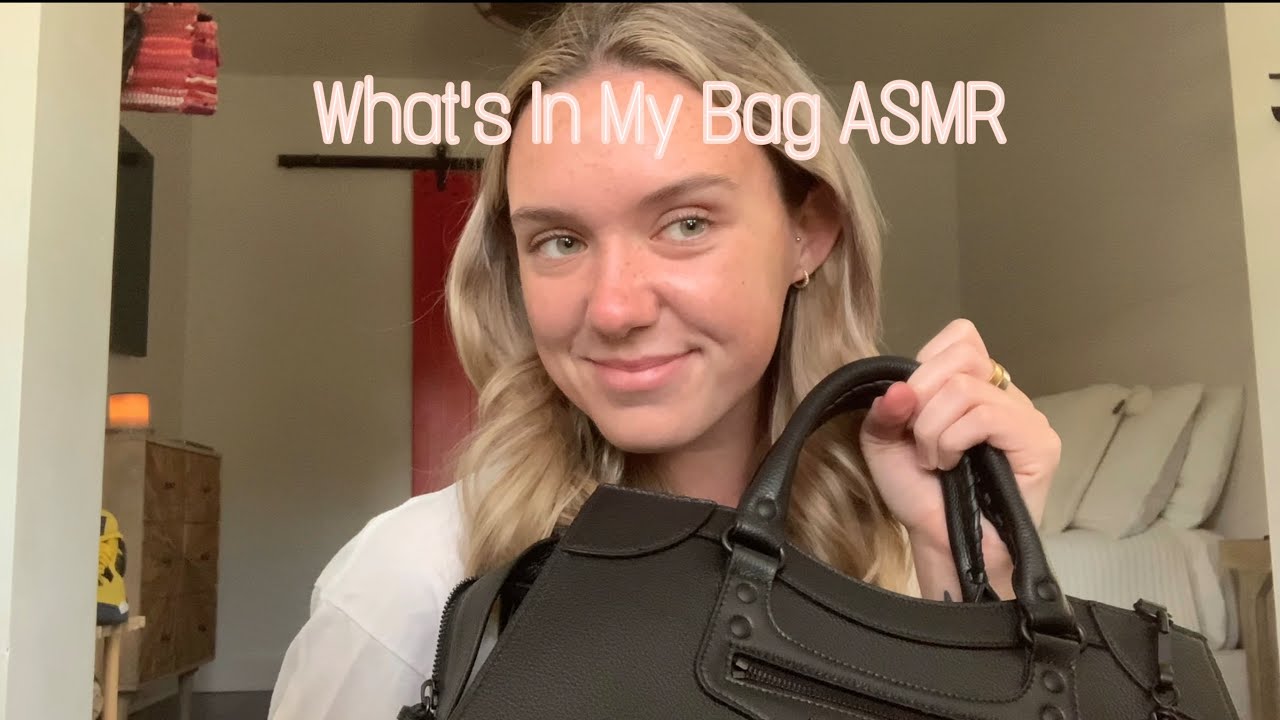 ASMR WHATS IN MY BAG! SUPER TINGLY ASSORTED TRIGGERS