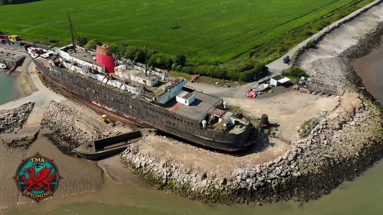 Duke of Lancaster ship (the fun ship revisited), north wales, DJI mini 4 pro