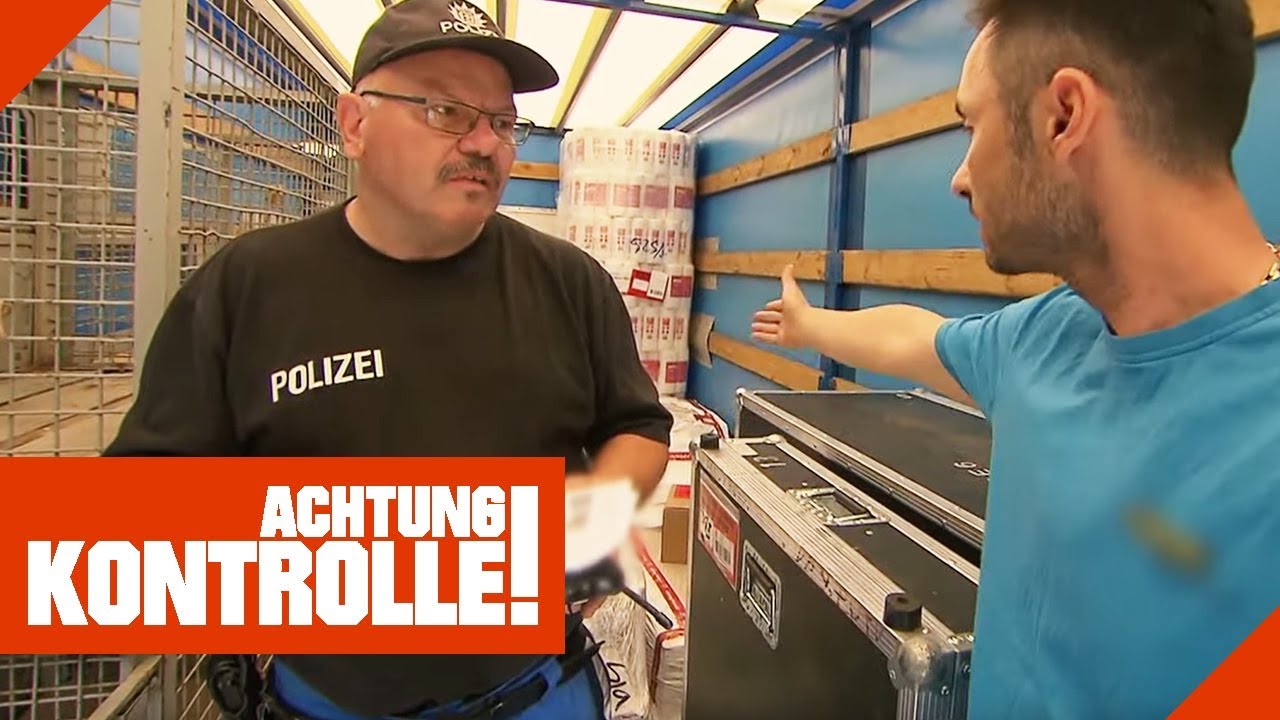 Fehlende Ladungssicherung im LKW! Fahrer zeigt keine Einsicht! | Achtung Kontrolle | Kabel Eins