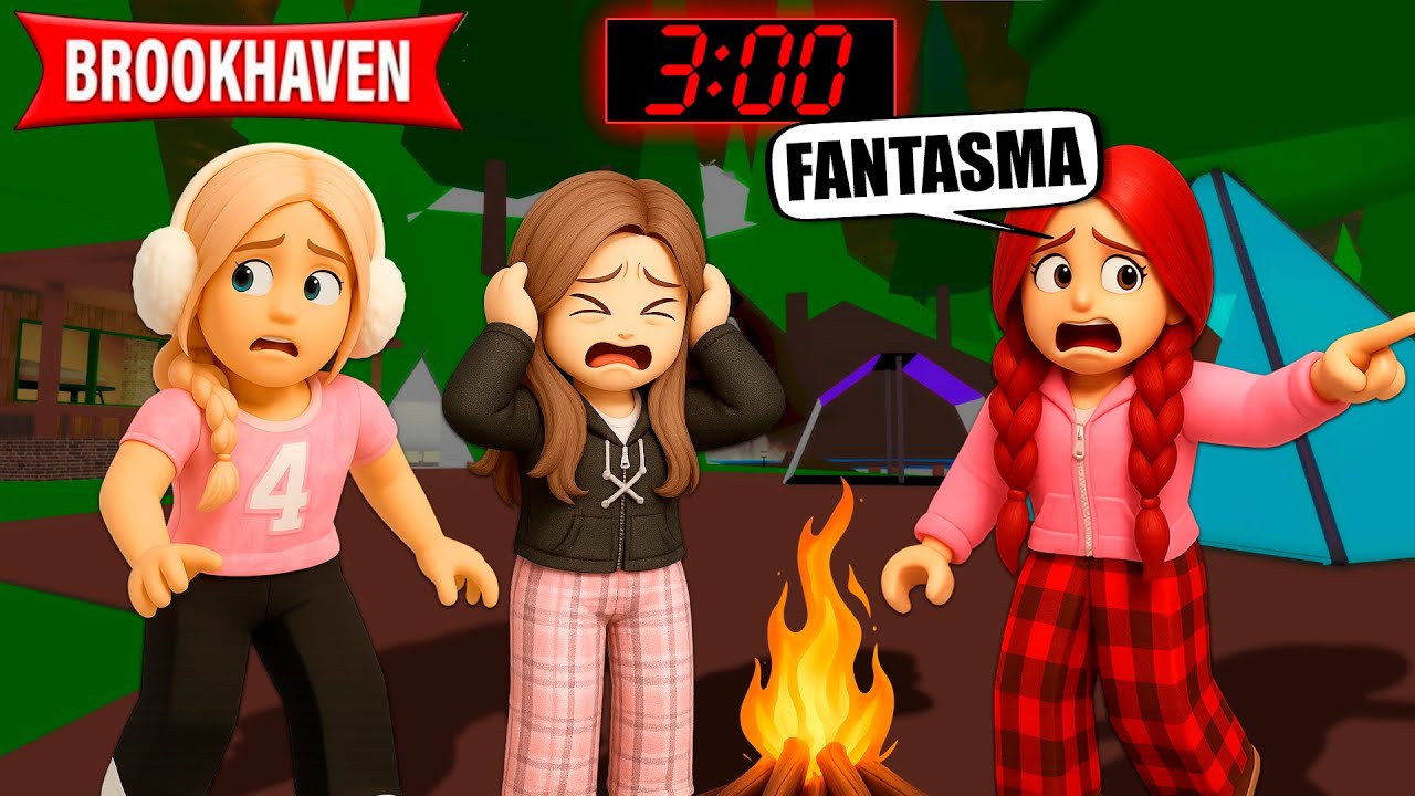 NUNCA VÀ A ESSE ACAMPAMENTO ÀS 3 DA MANHÃ... | Historinhas Brookhaven RP | Roblox