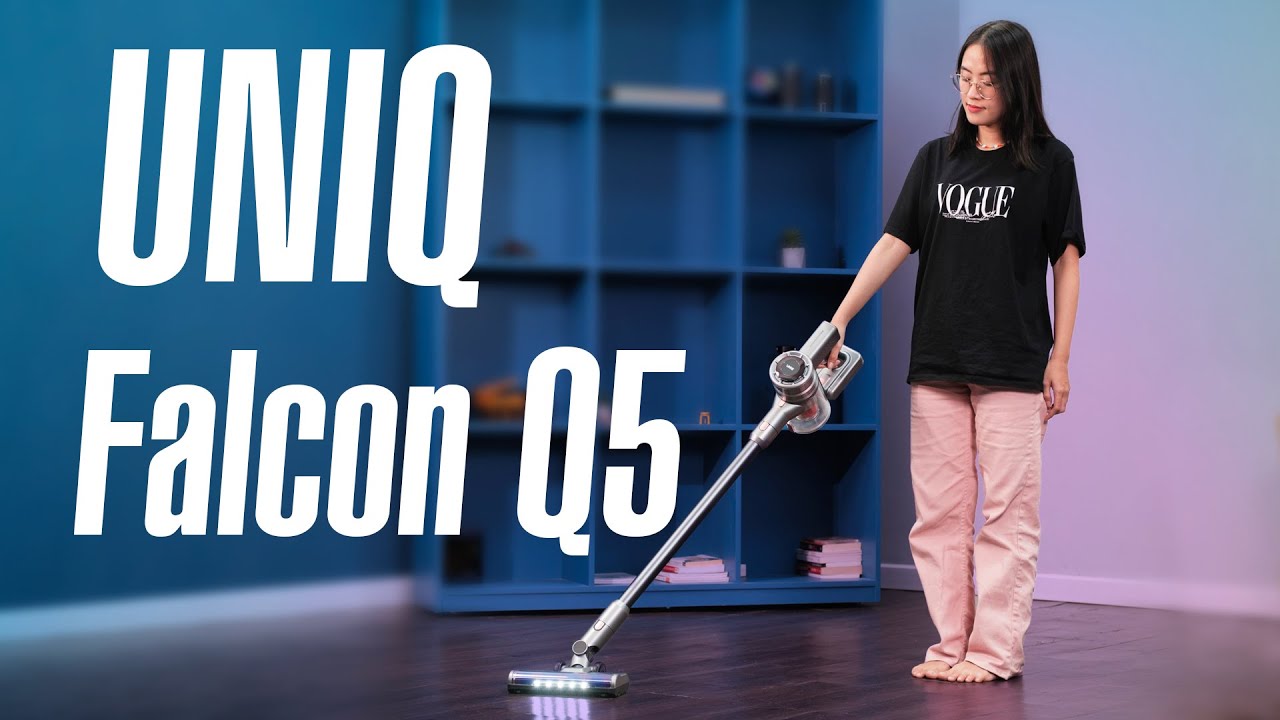 Trên tay máy hút bụi cầm tay không dây UNIQ Falcon Q5: đẹp, có đầu lau sàn, lực hút tốt