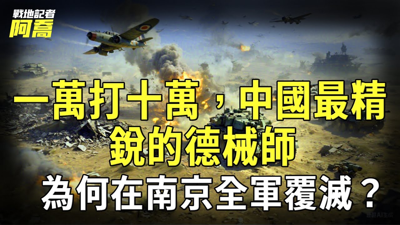 ​​中央军校教导总队一万打十万，中国最精锐德械师！淞沪血战日军不落下风，为何南京全军覆没？