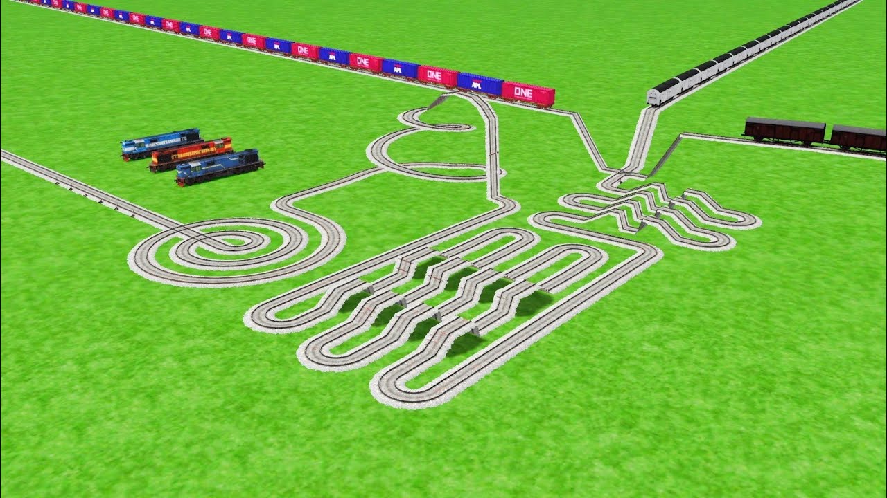 TRAIN CROSSIN 🤯BUMPY RISKY TRACKS 😱 RAILROAD RAILWORK BEANG DRIVE 