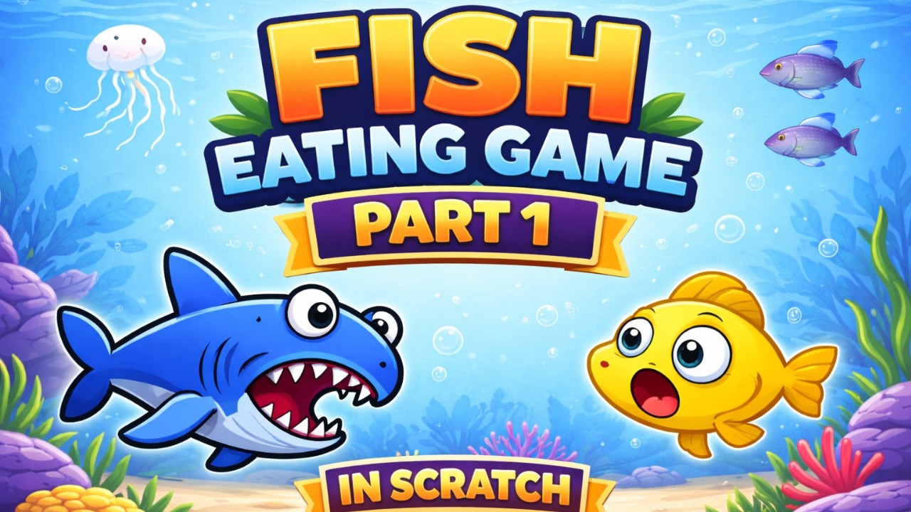 Part-1 Build a Fish Eating Game using Scratch | Kids Coding
