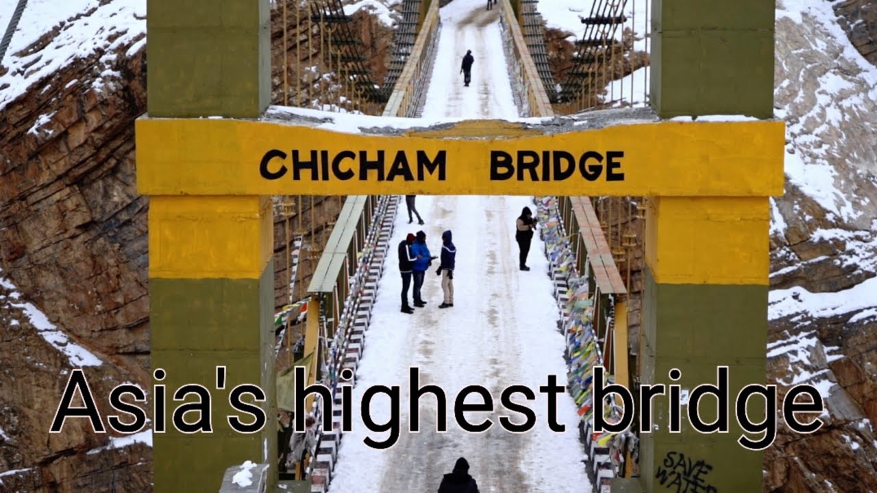 Chicham bridge Asia's highest bridge located in Spiti valley Himachal pradesh
