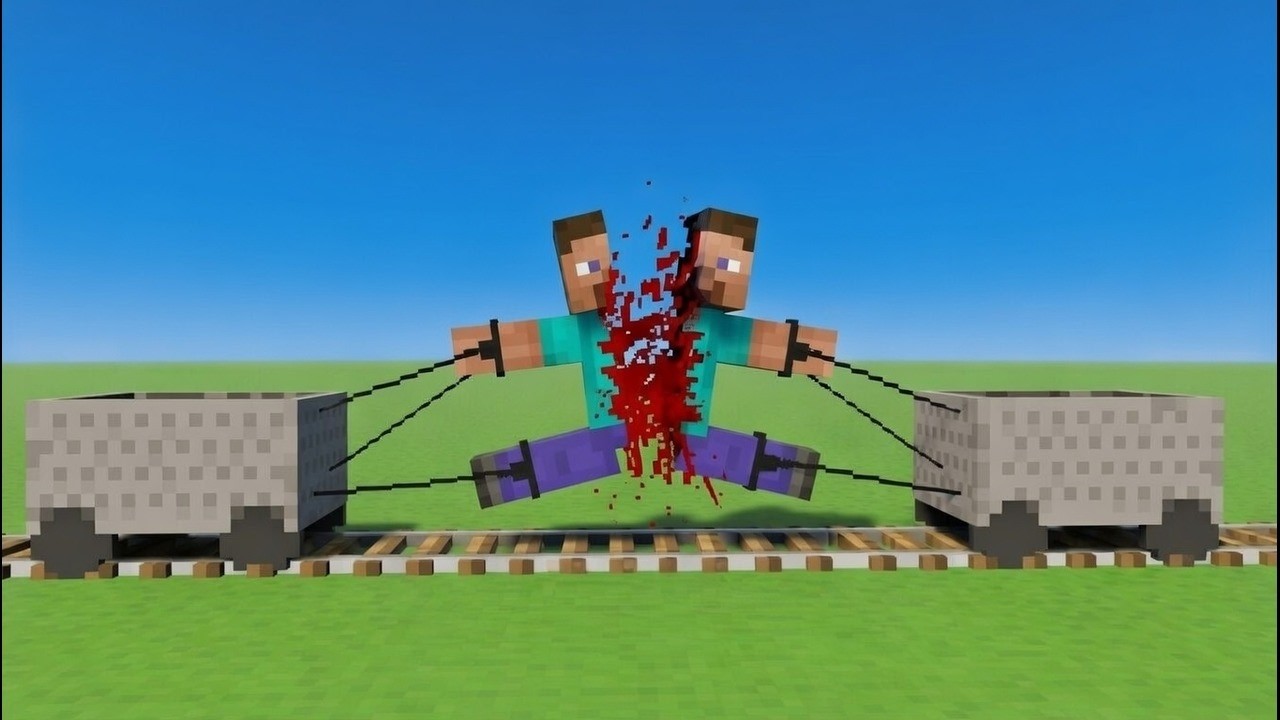 Can Steve Survive The Mine Cart Rope Trap?