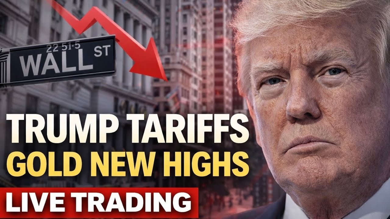 Trump Tariff Fears, Stock Market Crash | Live Trading Stocks Futures
