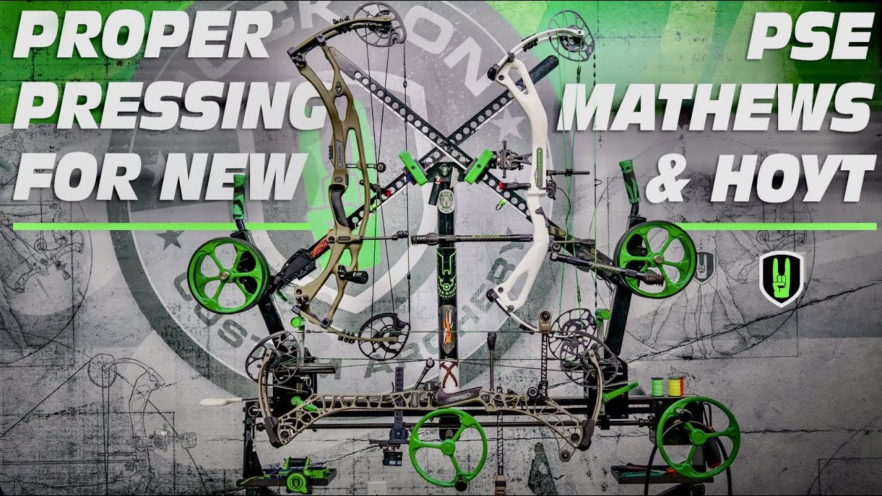 КАК ПРАВИЛЬНО НАЖИМАТЬ НОВЫЕ PSE, MATHEWS И HOYT BOWS