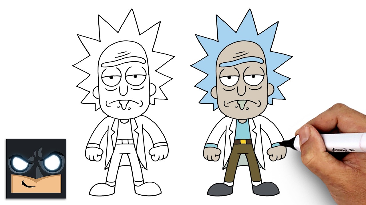 How to Draw Rick Sanchez | Rick and Morty