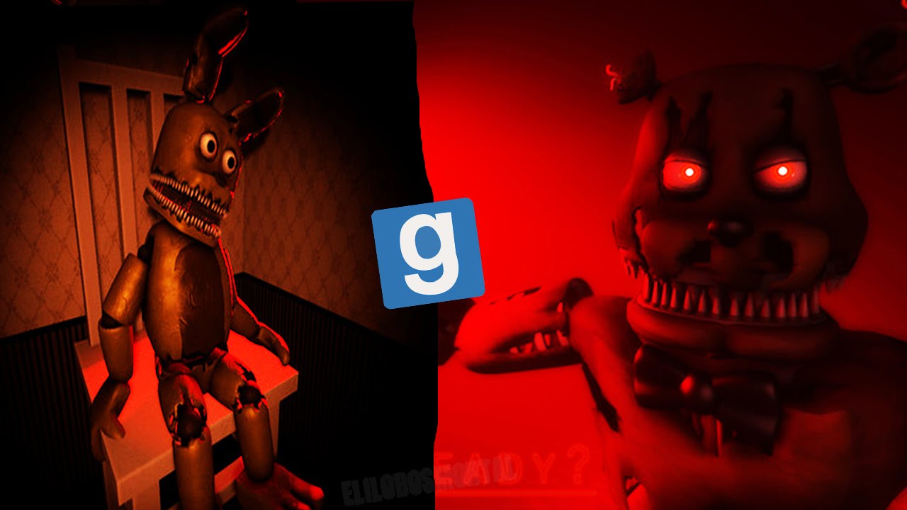 Plushtrap y Nightmare Freddy Nuevos Modelos GMOD de Five Nights at Freddy's 4 - Review Ft. Lechu