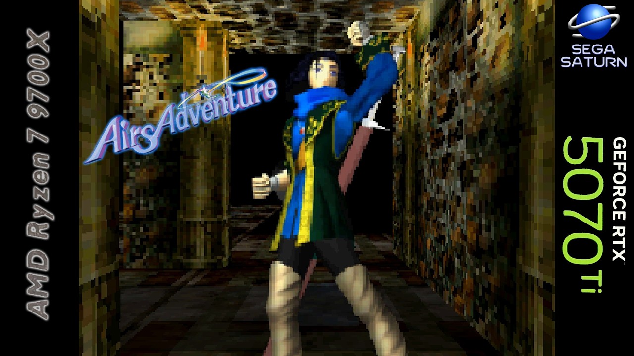 Airs Adventure (JPN) 60fps | Ymir Emulator | Sega Saturn