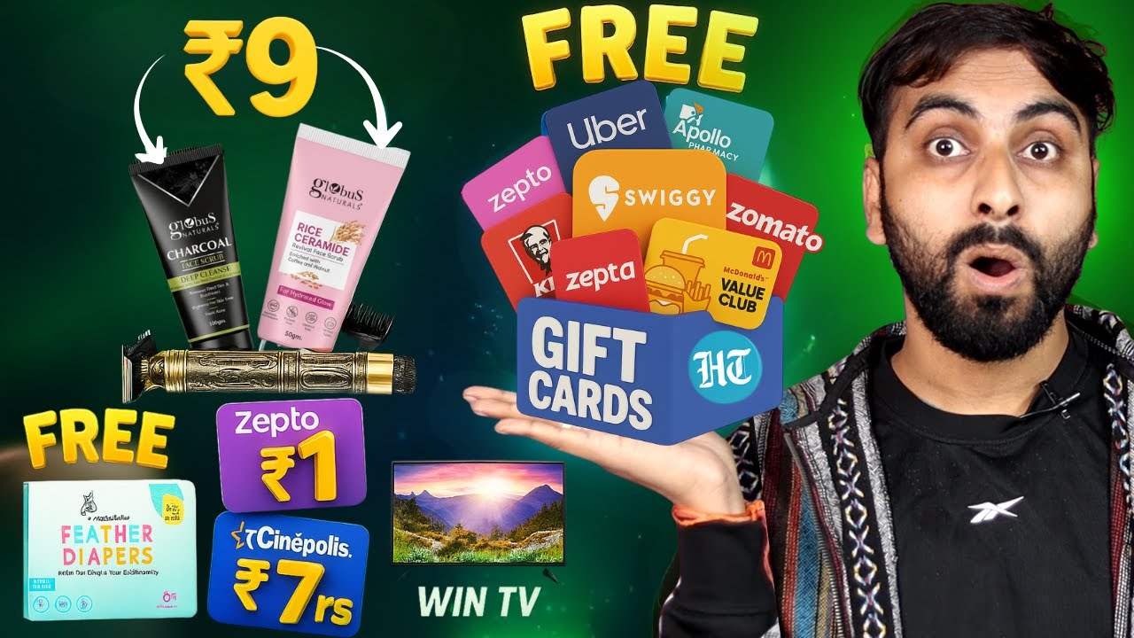 Hindustan Time FREE Giftcards Big Loot | Hamaramall Rs.9 Loot | FREE 24 Diapers | Rs.1,7 Giftcards