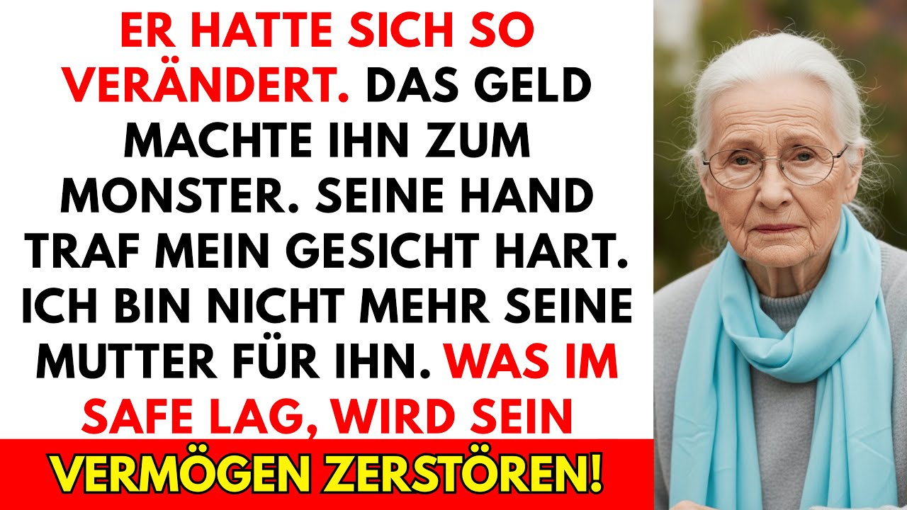 Mein Sohn schlug mich weil ich seine reiche Freundin nicht gr&uuml;&szlig;te - danach &ouml;ffnete ich den Safe...